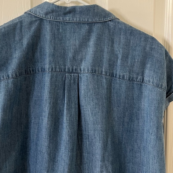 J. McLaughlin 💙 Erika Linen-blend blouse, amazing condition, size: M - Picture 10 of 16